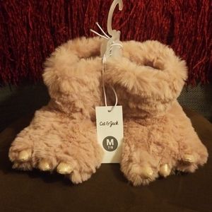 Cat & Jack pink dinosaur slippers